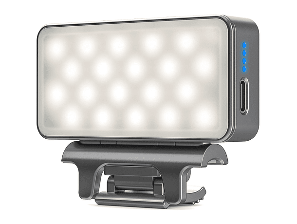 Mini Panel de Luz LED VIJIM CL08 con Soporte de Pinza