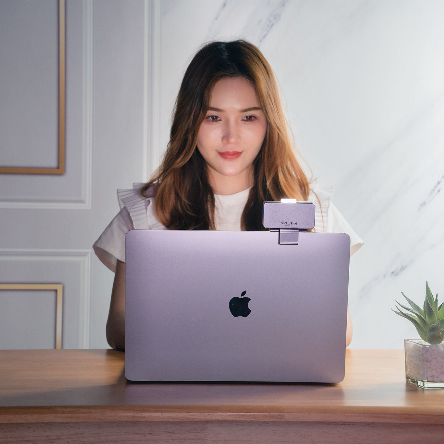 Mini Panel de Luz LED VIJIM CL08 con Soporte de Pinza 6