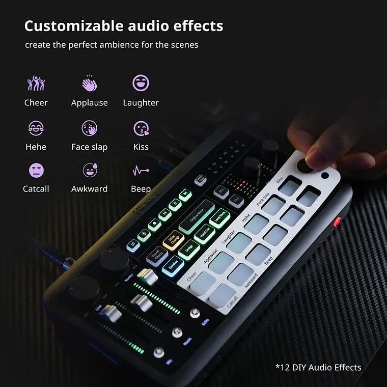 Interfaz de Audio Ulanzi AX01 UCaster Live - USB-C 8
