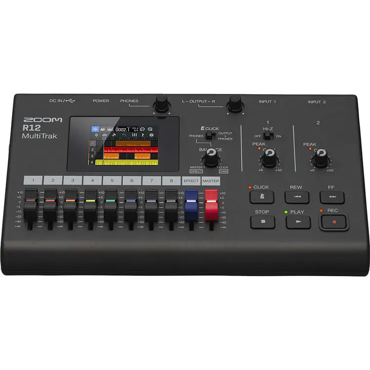 Grabadora Portátil Zoom R12 MultiTrak y Controlador 3
