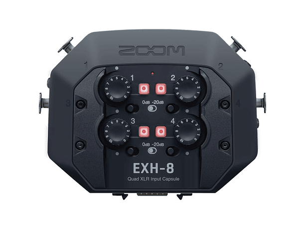 Cápsula de Entrada XLR Zoom EXH-8 para Grabadora H8