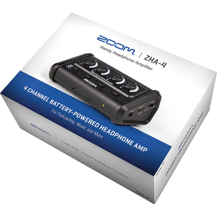Amplificador Zoom ZHA-4 de Audífonos Portátil 7