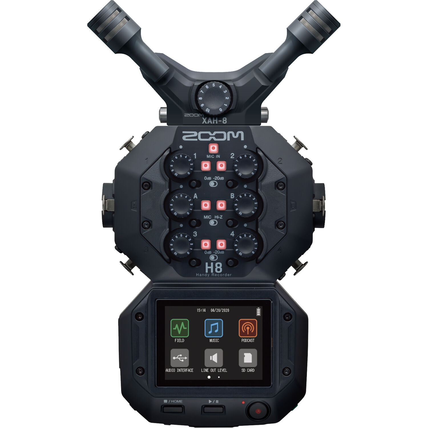 Cápsula de Micrófono Zoom XAH-8 X/Y-AB para Grabadora H8 7