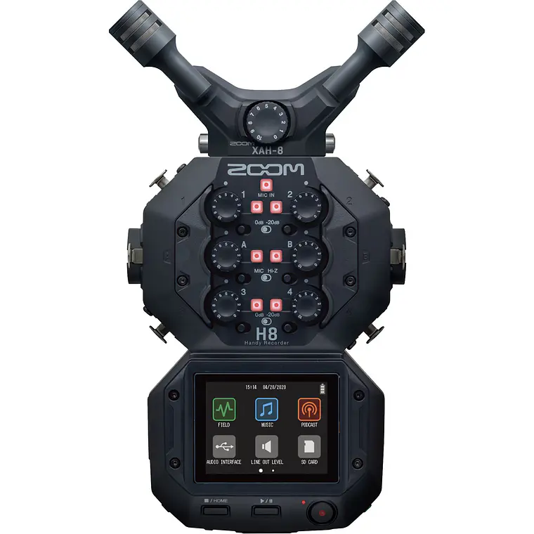 Cápsula de Micrófono Zoom XAH-8 X/Y-AB para Grabadora H8 7