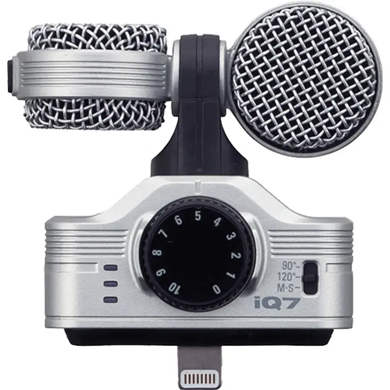 Micrófono Estéreo Zoom iQ7 Mid-Side para iOS con Lightning 1