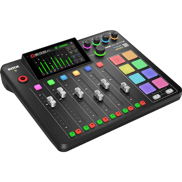Interfaz de Producción de Audio Rode RODECaster Pro II para Podcast y Streaming 1