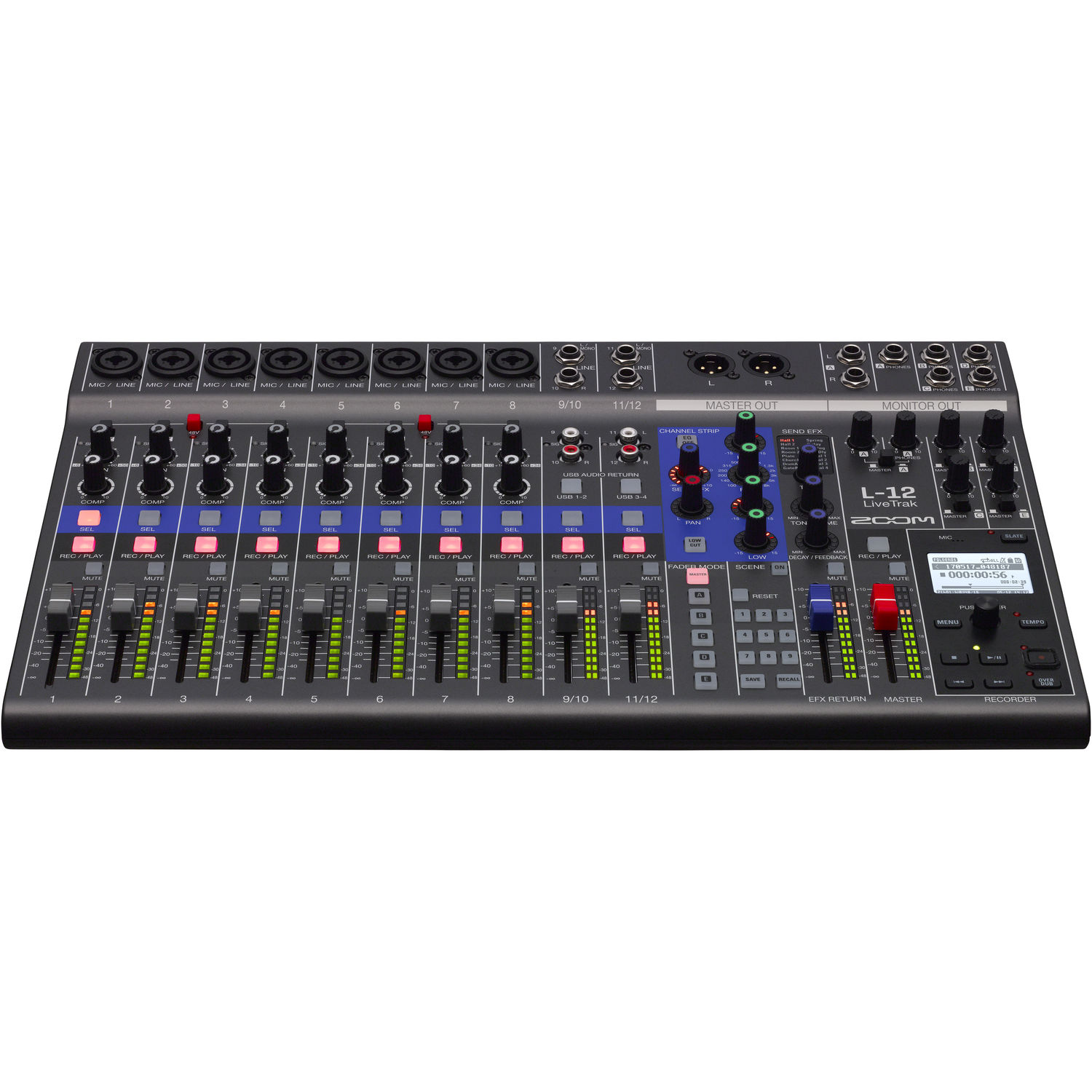 Mixer/Grabadora Zoom L-12 LiveTrak de 12 canales 2