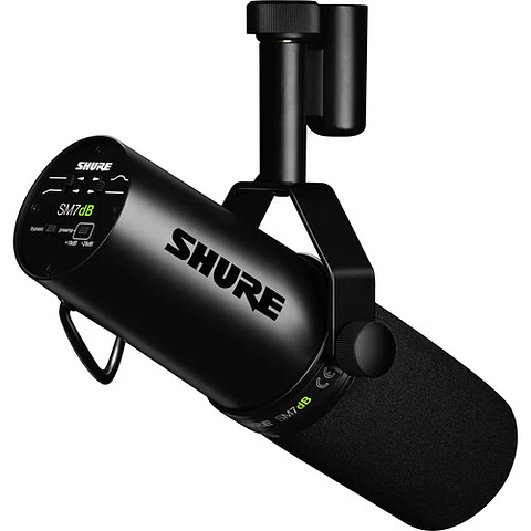 Micrófono Vocal Dinámico Shure SM7dB con Preamplificador Integrado