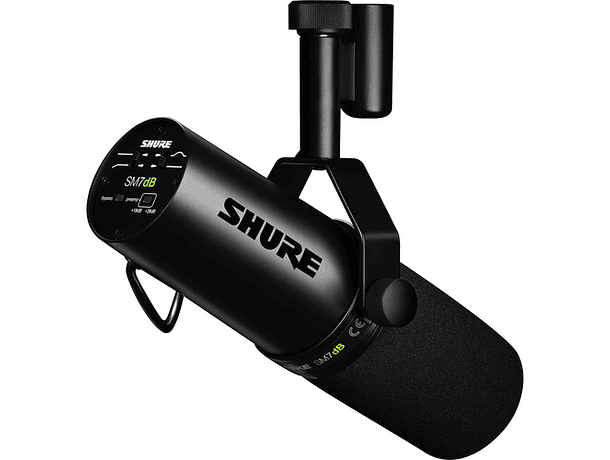 Micrófono Vocal Dinámico Shure SM7dB con Preamplificador Integrado