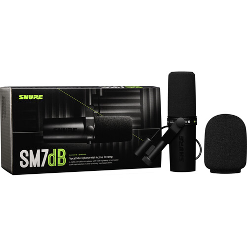 Micrófono Vocal Dinámico Shure SM7dB con Preamplificador Integrado 9