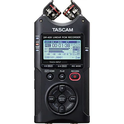 Grabadora Portátil Tascam DR-40X de 4 Pistas con Micrófonos Ajustables X/Y y Conexión USB