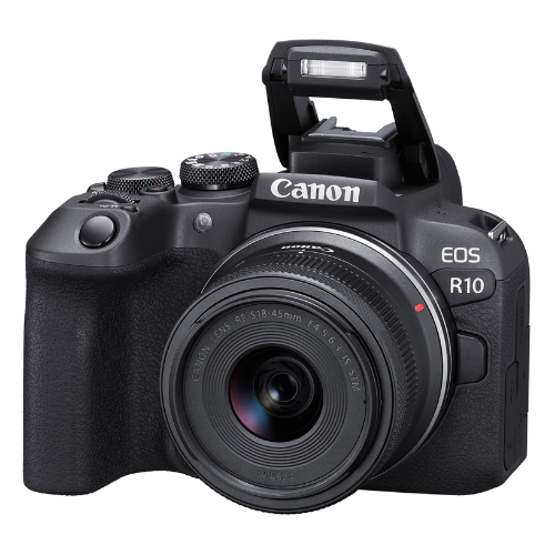 Kit Foto Estudio Cámara Canon Mirrorless EOS R10 + 18-45 F/4.5-6.3 IS STM + Kit Iluminación LED Neewer NW48 II 2.4G con Softbox 2