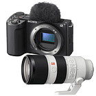 Kit Versátil Cámara Mirrorless Sony ZV-E10 MK II Body + Lente Sony FE 70-200mm f/2.8 GM OSS 1