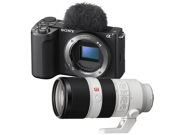 Kit Versátil Cámara Mirrorless Sony ZV-E10 MK II Body + Lente Sony FE 70-200mm f/2.8 GM OSS