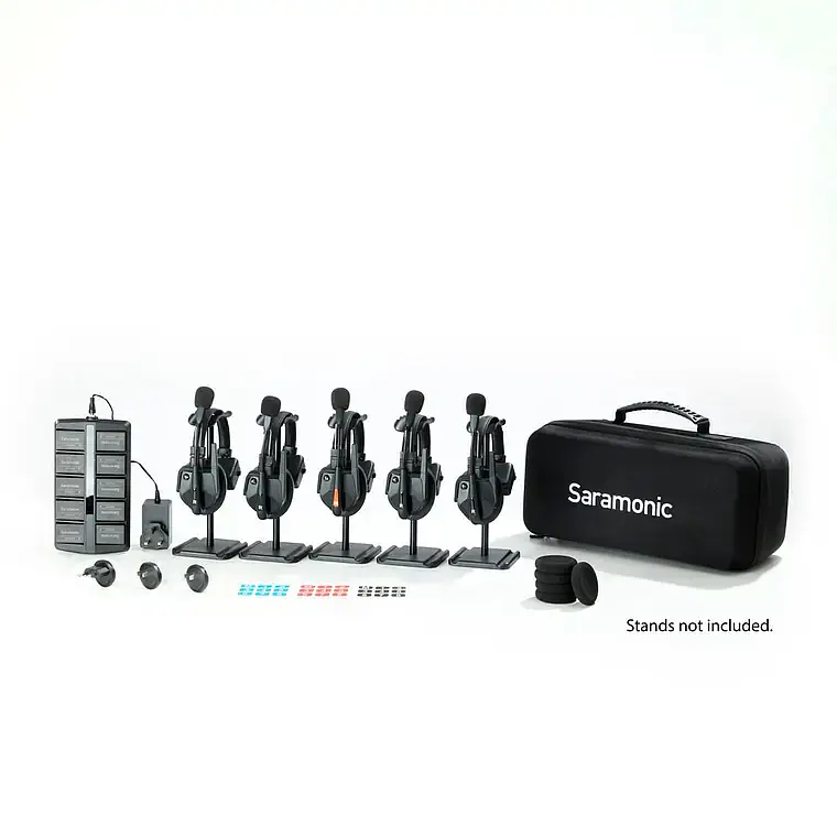 Sistema de intercomunicadores Saramonic WiTalk9 WT5S para 5 usuarios 1