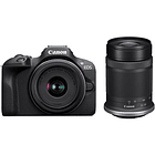 Cámara Mirrorless Canon EOS R100 con Lentes RF-S 18–45 mm y 55–210 mm 1