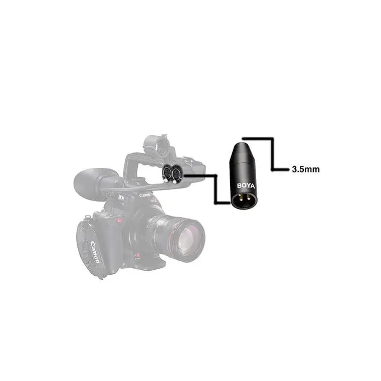 Adaptador de Audio Boya 35C-XLR de 3,5 mm a XLR 2