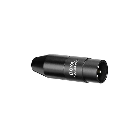 Adaptador de Audio Boya 35C-XLR PRO de 3,5 mm a XLR con Conversor de Energía