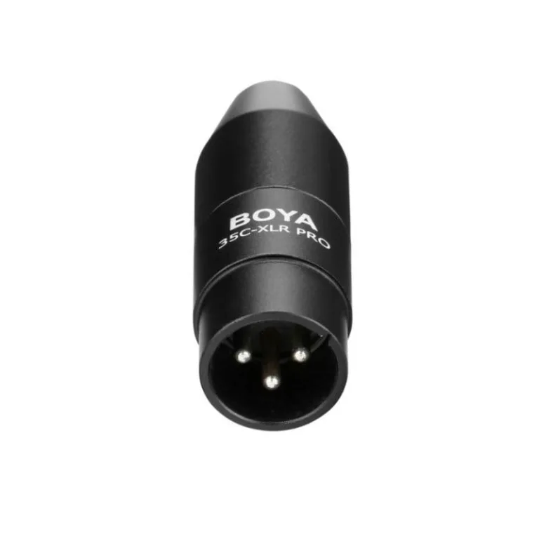 Adaptador de Audio Boya 35C-XLR PRO de 3,5 mm a XLR con Conversor de Energía 3