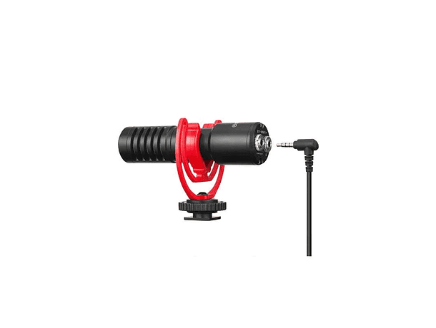 Micrófono Cardioide Boya BY-MM1+ para Cámaras y Smartphones