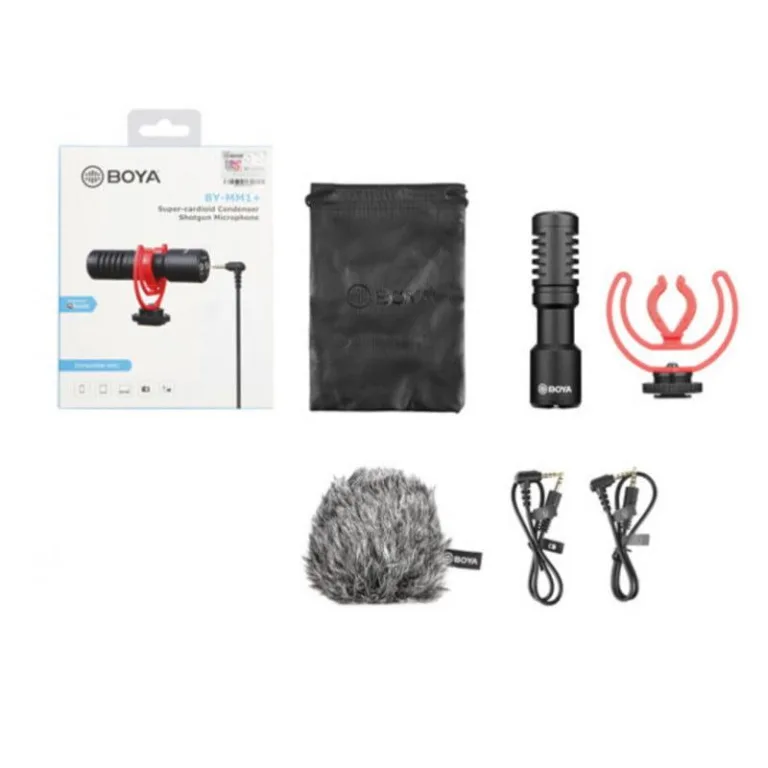 Micrófono Cardioide Boya BY-MM1+ para Cámaras y Smartphones 4