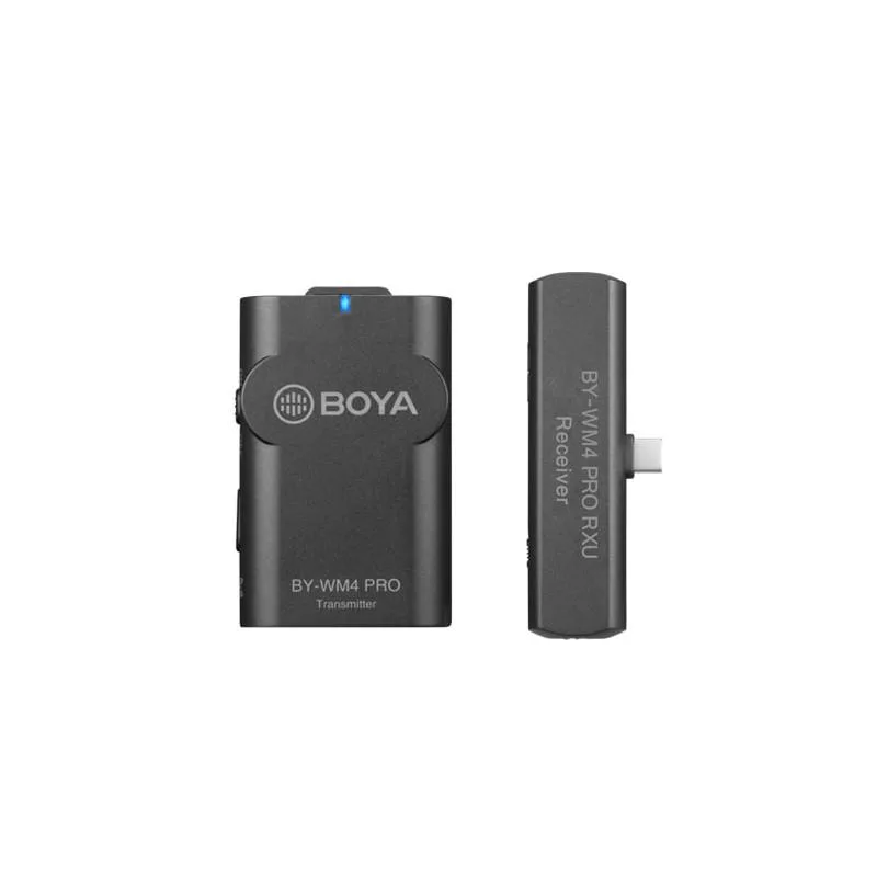 Micrófono Lavalier Inalámbrico Boya BY-WM4 Pro-K5 con Conector USB-C 1