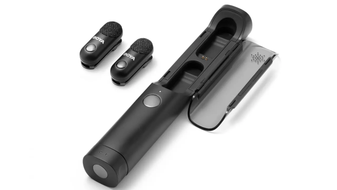 Micrófono Lavalier Inalámbrico Mini Boya Magic 02 con IA y Conectores USB-C y Lightning 3