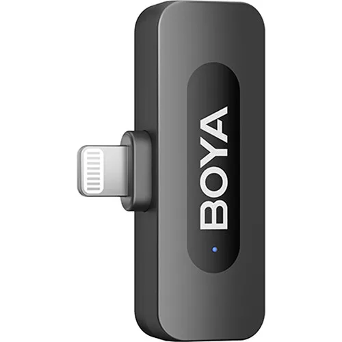 Micrófono Lavalier Inalámbrico Doble Boya BY-V3 Combo con Conectores USB-C y Lightning 8