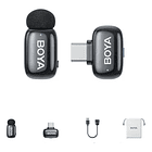 Micrófono Lavalier Inalámbrico Boya Mini 2-06 con IA para Reducción de Ruido 6