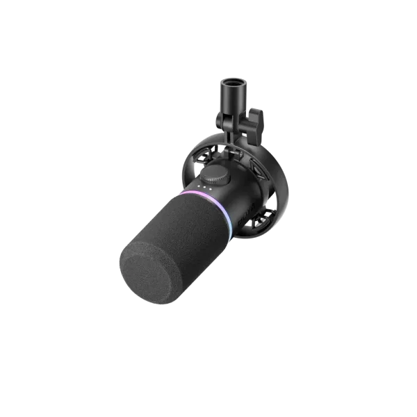 Micrófono Dinámico BOYA CastMic S60 con Iluminación RGB y Conexión USB-C y XLR 3