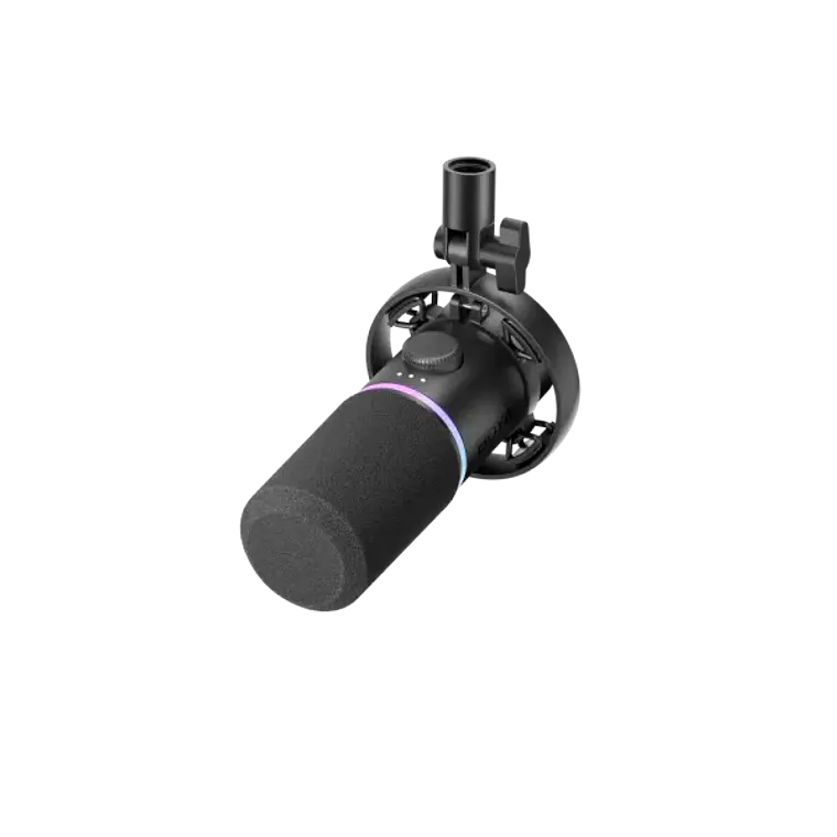 Micrófono Dinámico BOYA CastMic S60 con Iluminación RGB y Conexión USB-C y XLR 3