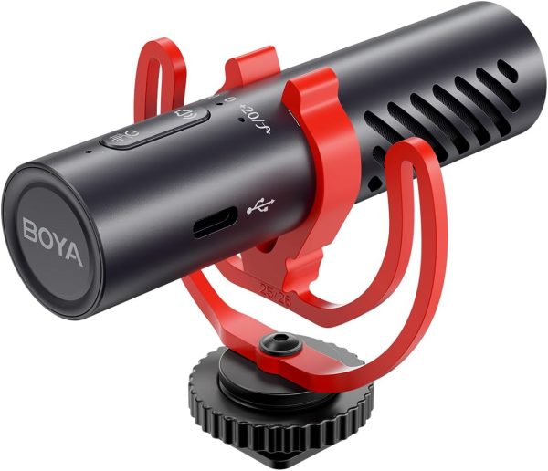 Micrófono Cardioide Boya BY-MM1 AI con Reducción de Ruido por IA 1