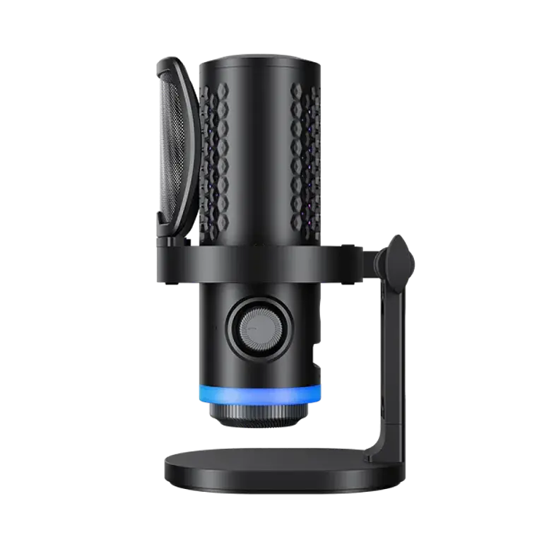 Micrófono de Escritorio Boya CastMic G40 con Iluminación RGB, Cancelación de Ruido y Conexión USB 5