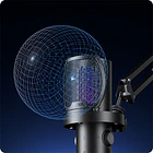 Micrófono de Escritorio Boya CastMic G40 con Iluminación RGB, Cancelación de Ruido y Conexión USB 3