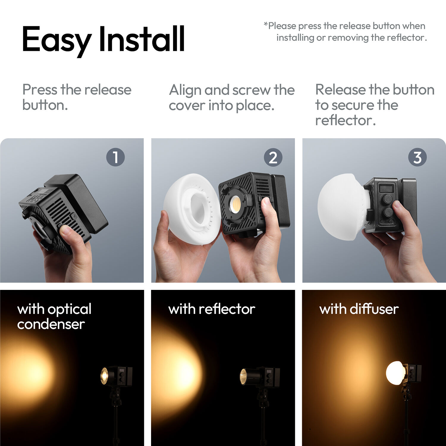 Luz LED Bicolor Portátil para Video 65 W Ulanzi EC65 L187 9