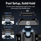 Cabezal de Bola con Liberación Rápida Ulanzi T100 UKA C062 5