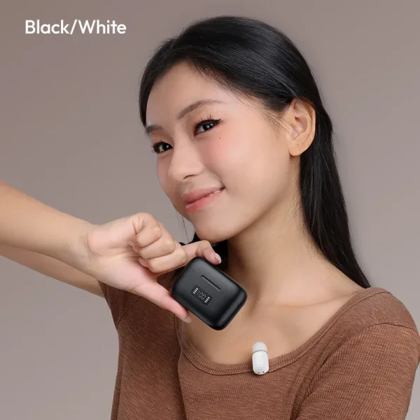 Mini Micrófono Lavalier Doble USB-C Negro Ulanzi A200 A046 2