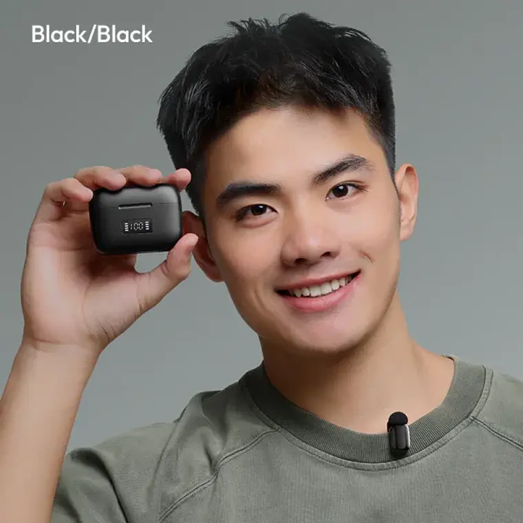 Mini Micrófono Lavalier Doble USB-C Negro Ulanzi A200 A046 3