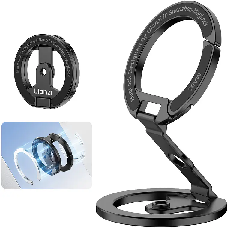 Soporte Dual Magnético para Teléfonos en Trípode Ulanzi MA02 MagLock M067 5