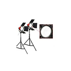 Kit Redhead Bicolor con 2 Cabezales y 2 Trípodes Iluminus 1