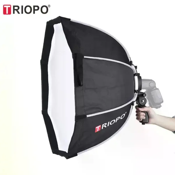 Softbox Octogonal para Speedlight con Empuñadura 65 cm Triopo KS2-65 5