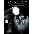 Flash de Estudio Portátil 250 W con Batería Recargable Triopo F1-250 2