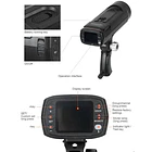 Flash de Estudio Portátil 250 W con Batería Recargable Triopo F1-250 4