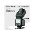 Flash de Cabeza Redonda TTL 2.4G Compatible con Canon y Nikon Triopo R1 2