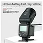 Flash de Cabeza Redonda TTL 2.4G Compatible con Canon y Nikon Triopo R1 - Miniatura 2