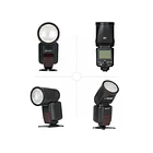 Flash de Cabeza Redonda TTL 2.4G Compatible con Canon y Nikon Triopo R1 7