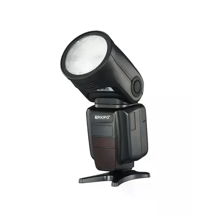 Flash de Cabeza Redonda TTL 2.4G Compatible con Canon y Nikon Triopo R1 6