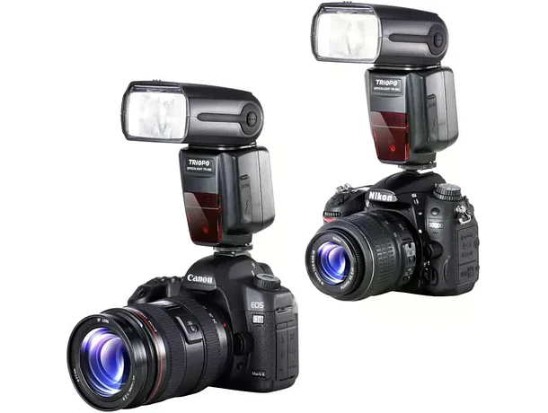 Flash para Canon y Nikon Alta Velocidad 1/8000 HSS E-TTL I-TTL GN58 Triopo TR-988