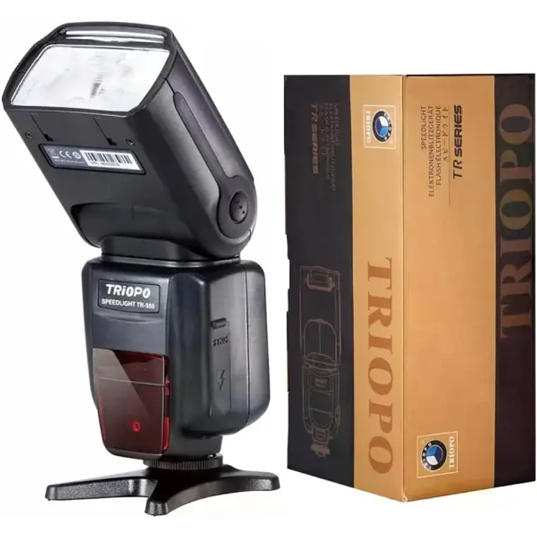 Flash para Canon y Nikon Alta Velocidad 1/8000 HSS E-TTL I-TTL GN58 Triopo TR-988 6