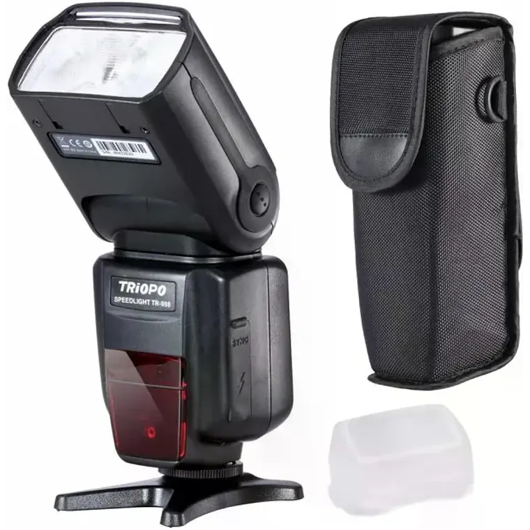 Flash para Canon y Nikon Alta Velocidad 1/8000 HSS E-TTL I-TTL GN58 Triopo TR-988 1